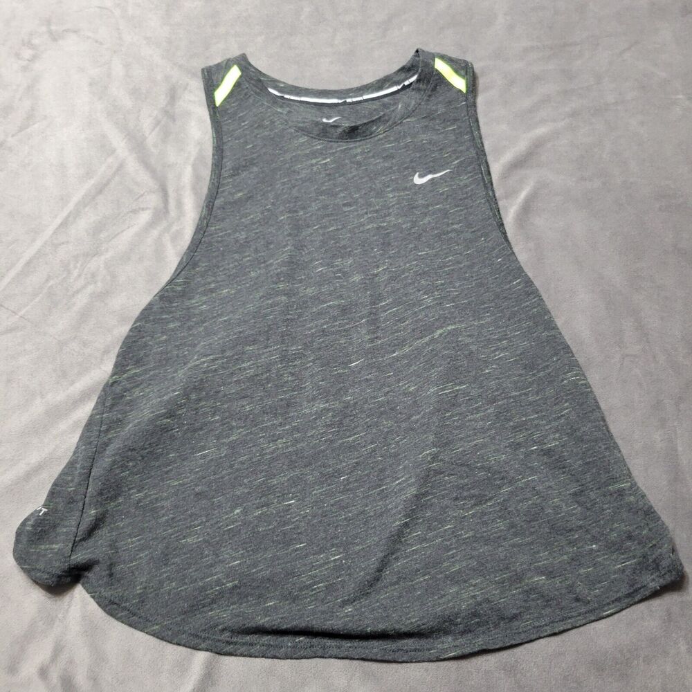 The Nike Tee Shirt Womens Size Small Grey Athletic Cut Scoop Neck Cotton Tank